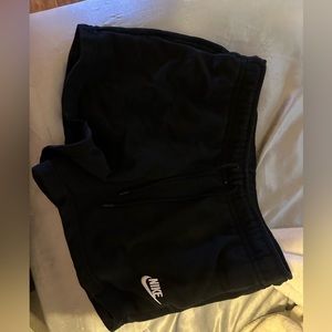 Nike black sweat shorts
